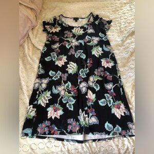 J Jill Xs Floral Black Women's Top